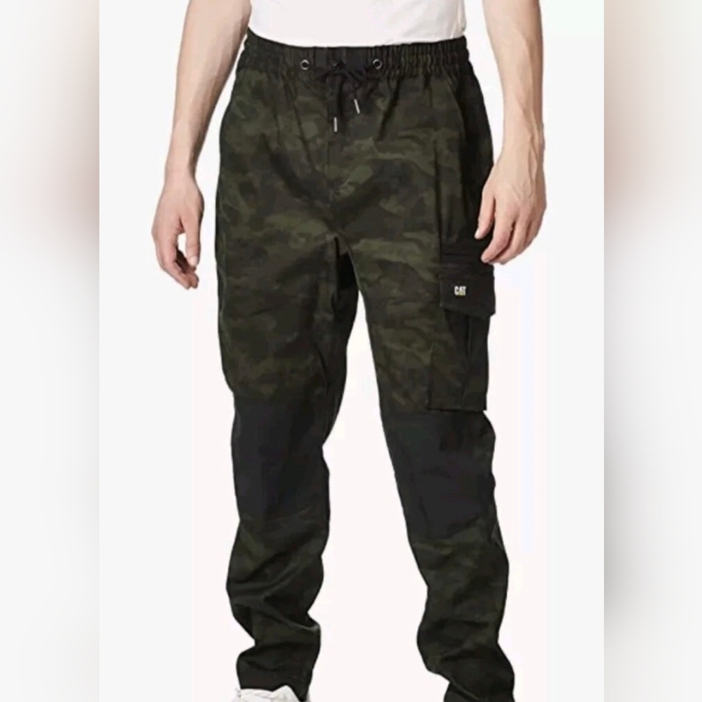 Cat Caterpillar Men’s Camo Utility Work Cargo Pants – W48XL32 – NEW